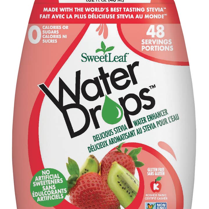 SweetLeaf® - Wholesale Flavored Syrup - SweetLeaf® Strawberry Kiwi Water Drops® (48ml)