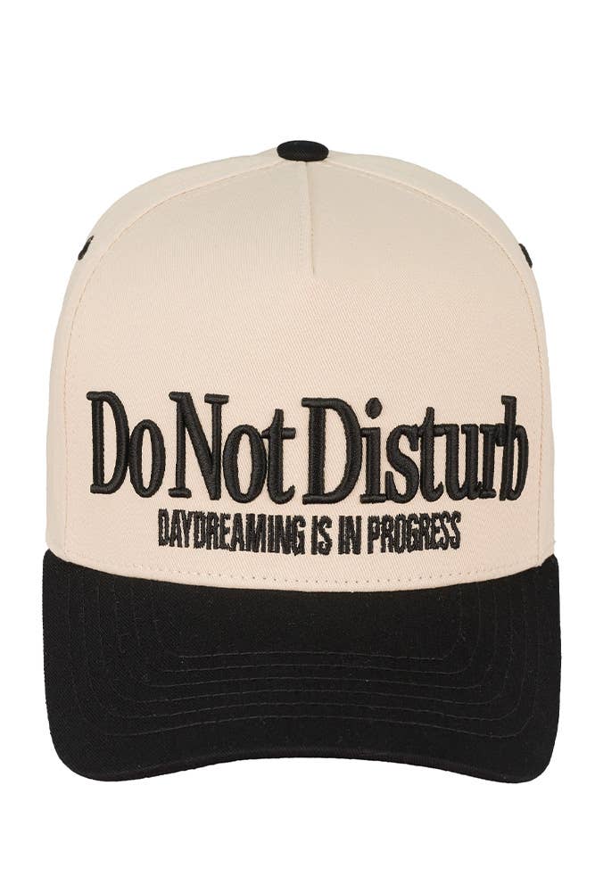 Hana - Wholesale Baseball Cap - Women's - C.C DO NOT DISTURB Embroidered Cotton Baseball Cap4