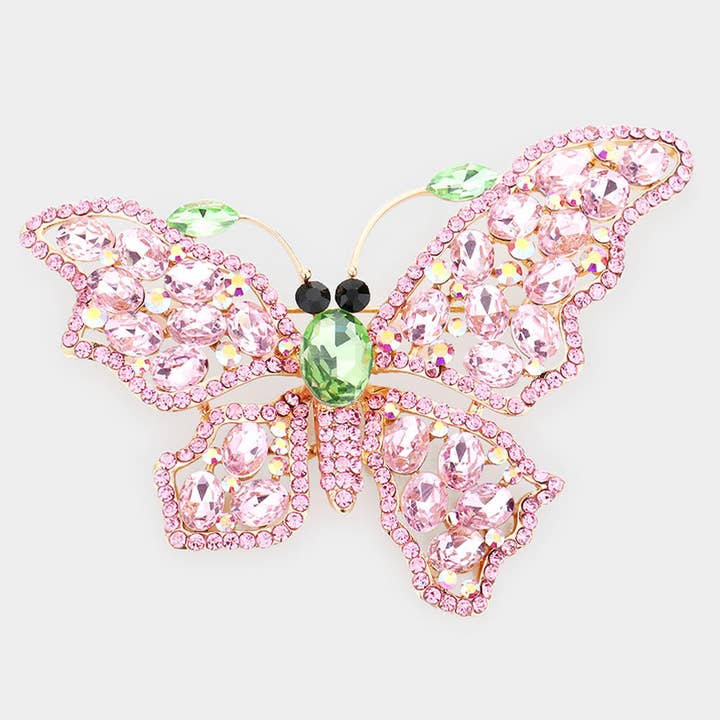 Sensibling Corp. - Wholesale Brooch - Multi Stone Butterfly Pin Brooch3
