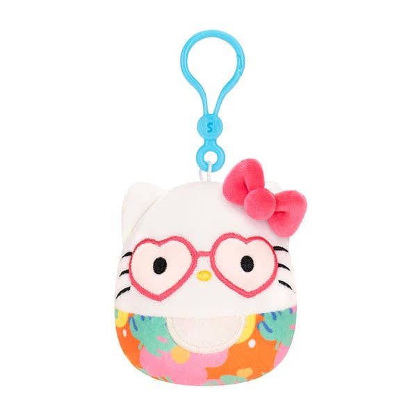 Squishmallow Plush Sanrio Tropical Hello Kitty 3.5" Clip for wholesale by Authentic Street Signs
