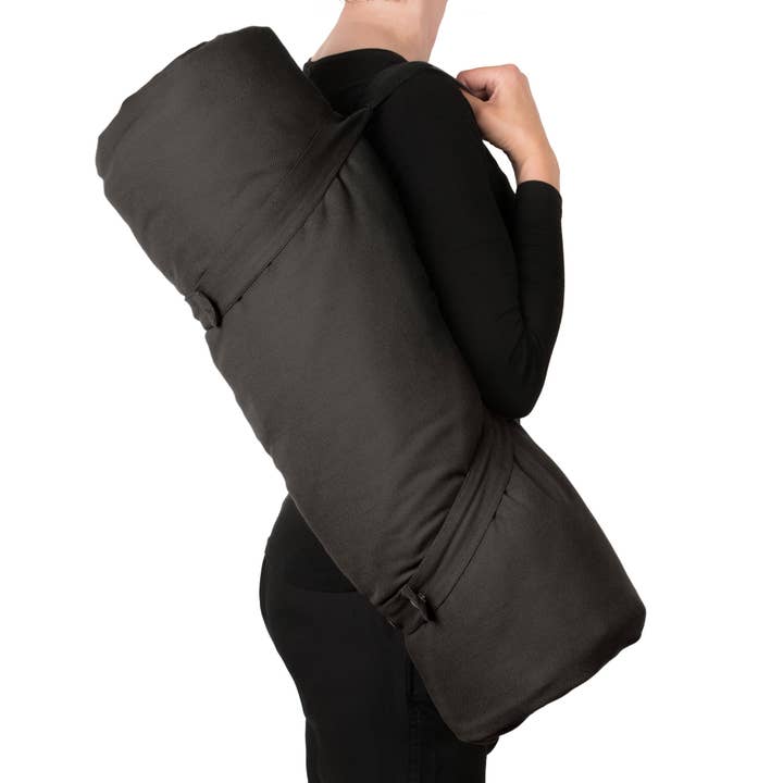 Meditation Mattress to go - Dark grey for wholesale by The Organic Company