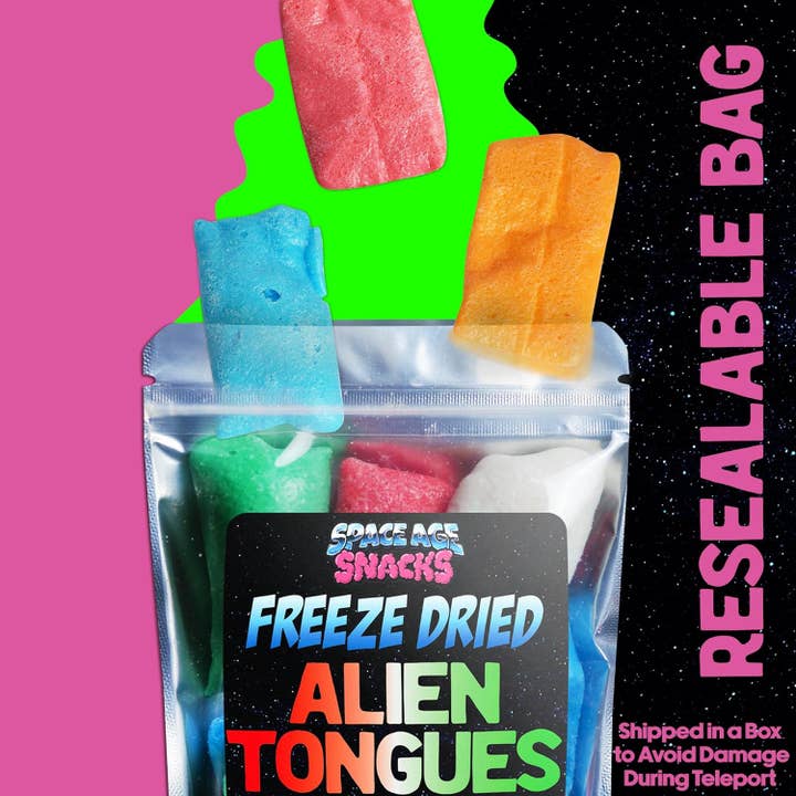 Space Age Snacks - Wholesale Hard Candy - Freeze Dried Alien Tongues (3.5 Ounce)2