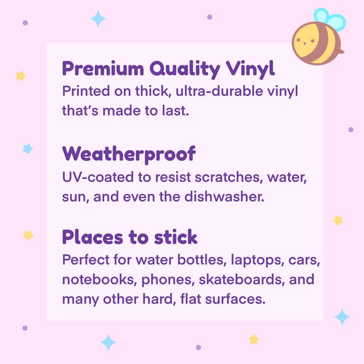 BerryCuteStudio - Wholesale Sticker - Born to Read Forced to Work Cat - Weatherproof Vinyl Sticker1