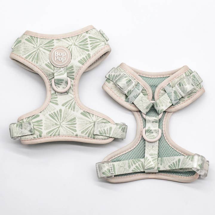 Comfort Harness in Sage Green | PALM PUP for wholesale by Bop Pop Pets