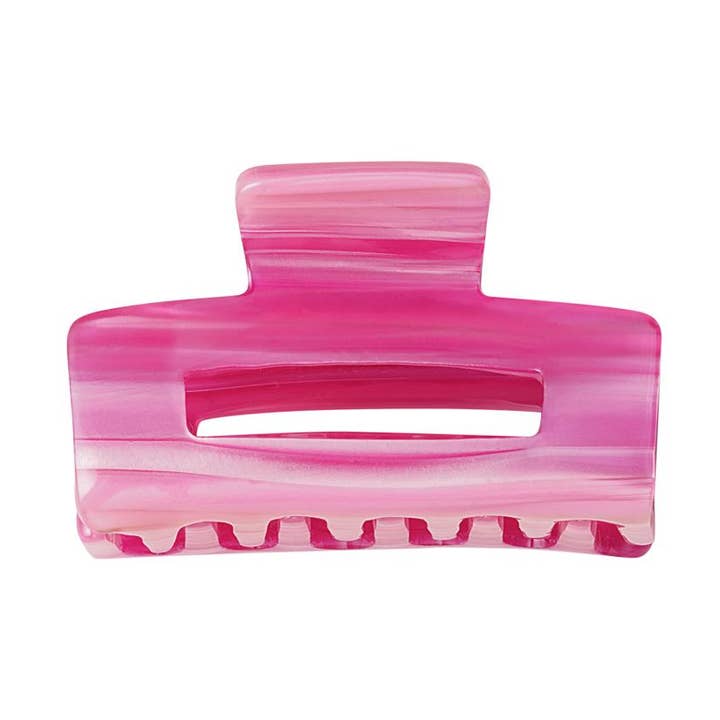 Square hair clip Fuchsia Sheet Material for wholesale by SHINE BUY