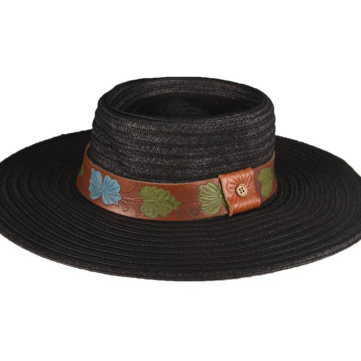 The Wanderer Halmhatt - Svart för wholesale av Fallen Broken Street