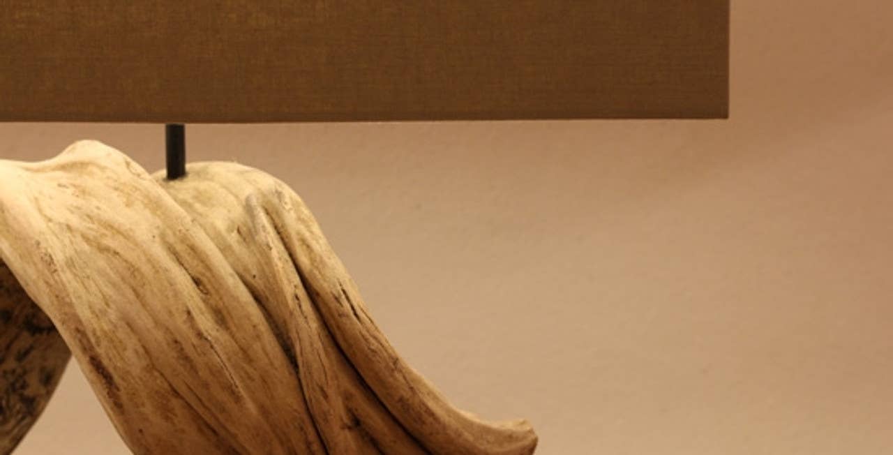 Continental Home - Vente Lampes d'appoint/de bureau - Lampe Figuvine grande L650 avec abat-jour en lin brut1