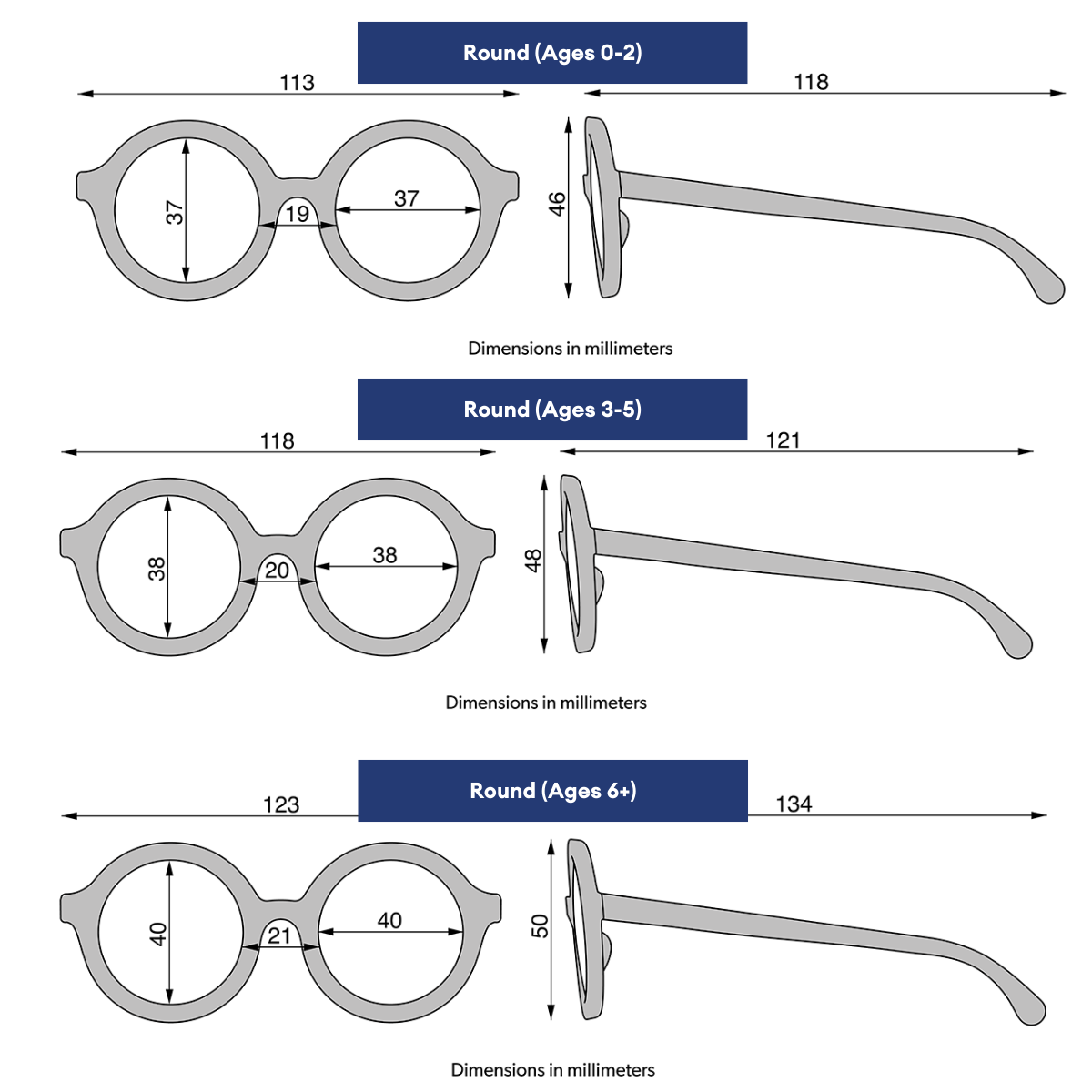 Babiators - Wholesale Sunglasses - Kids - Sweet Cream Euro Round5