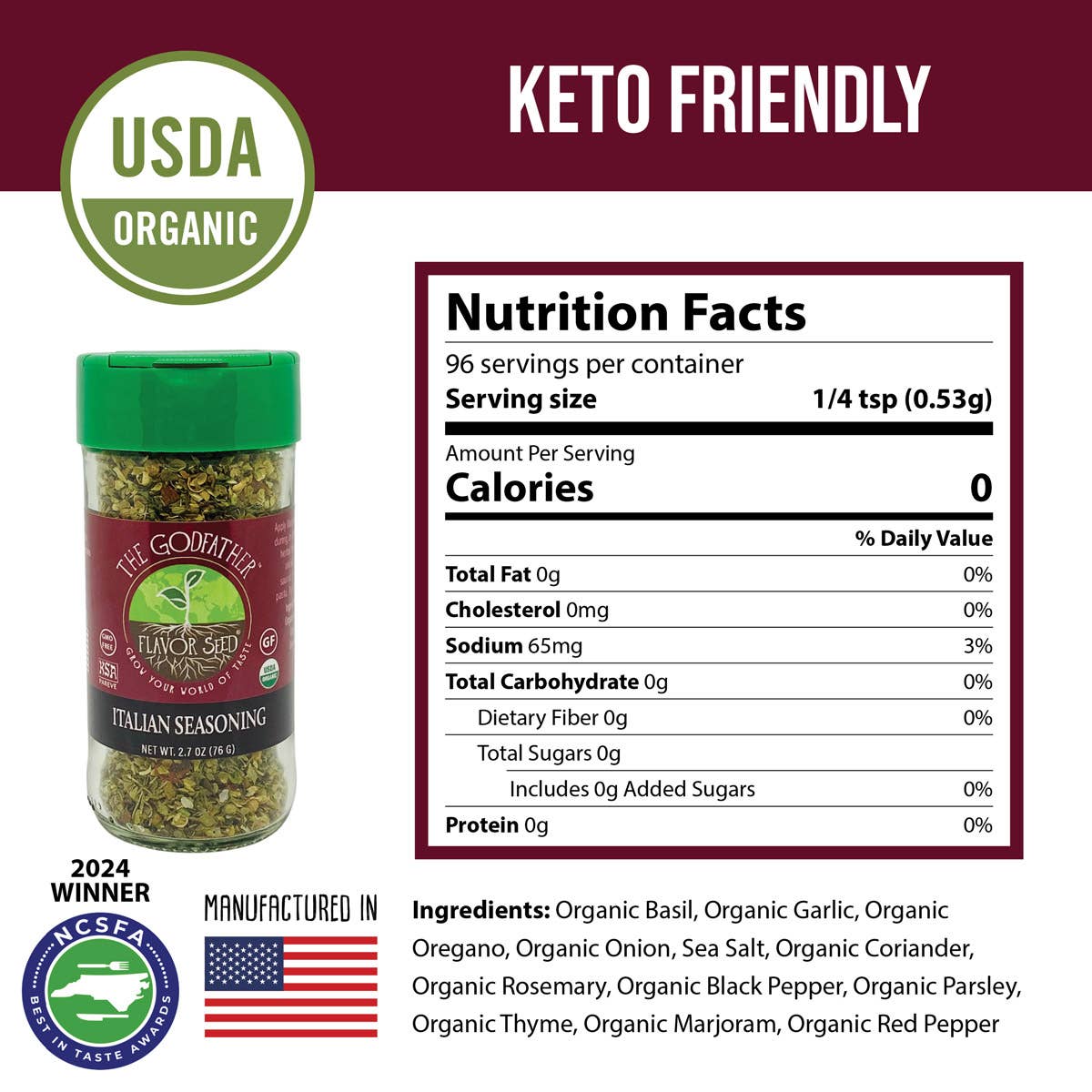 Flavor Seed - Wholesale Dried Spice Mix - The Godfather Organic Italian Seasoning8