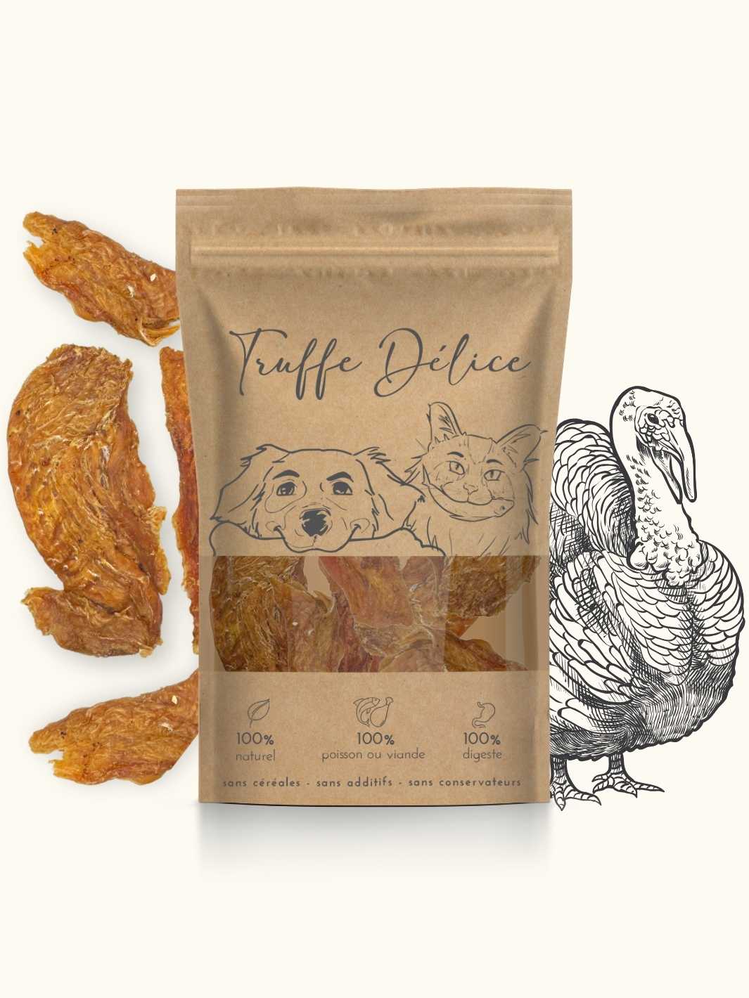 Truffe Délice - Wholesale Pet Treats - Dog - Turkey fillets0