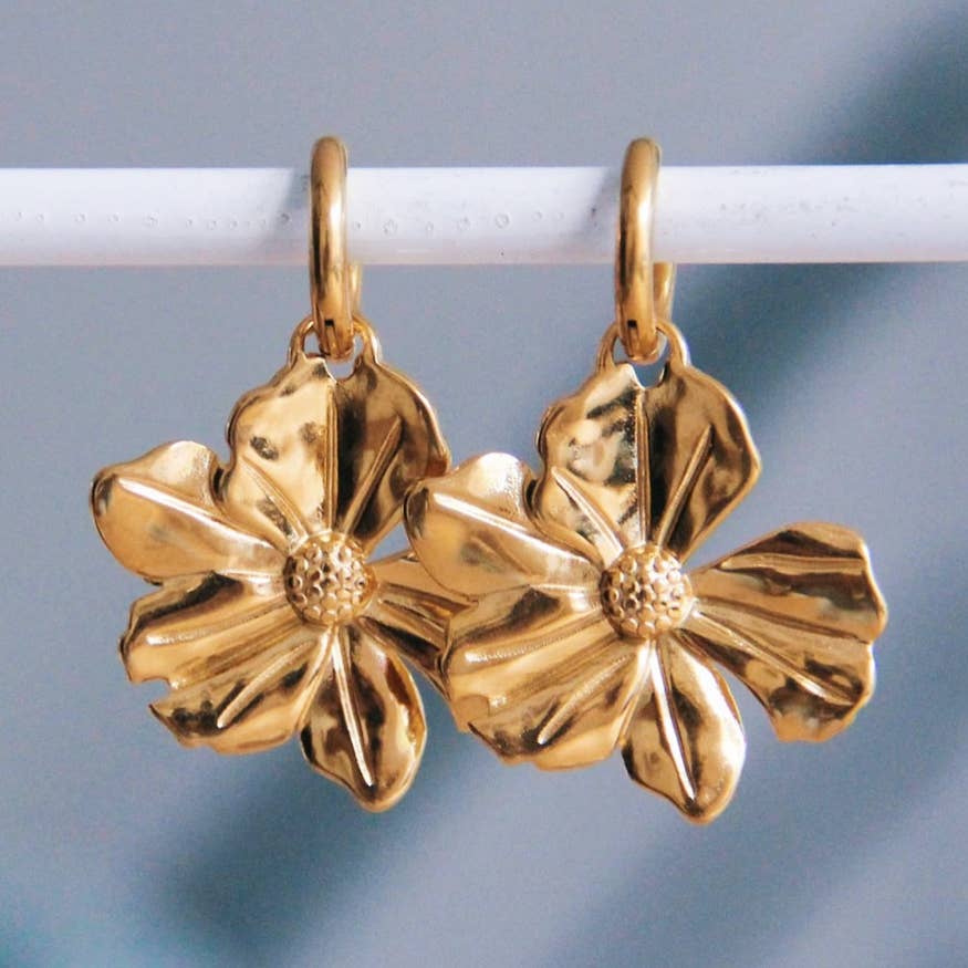 Orecchini A Cerchio Spessi In Oro(999+) - Alibaba - Foto 6