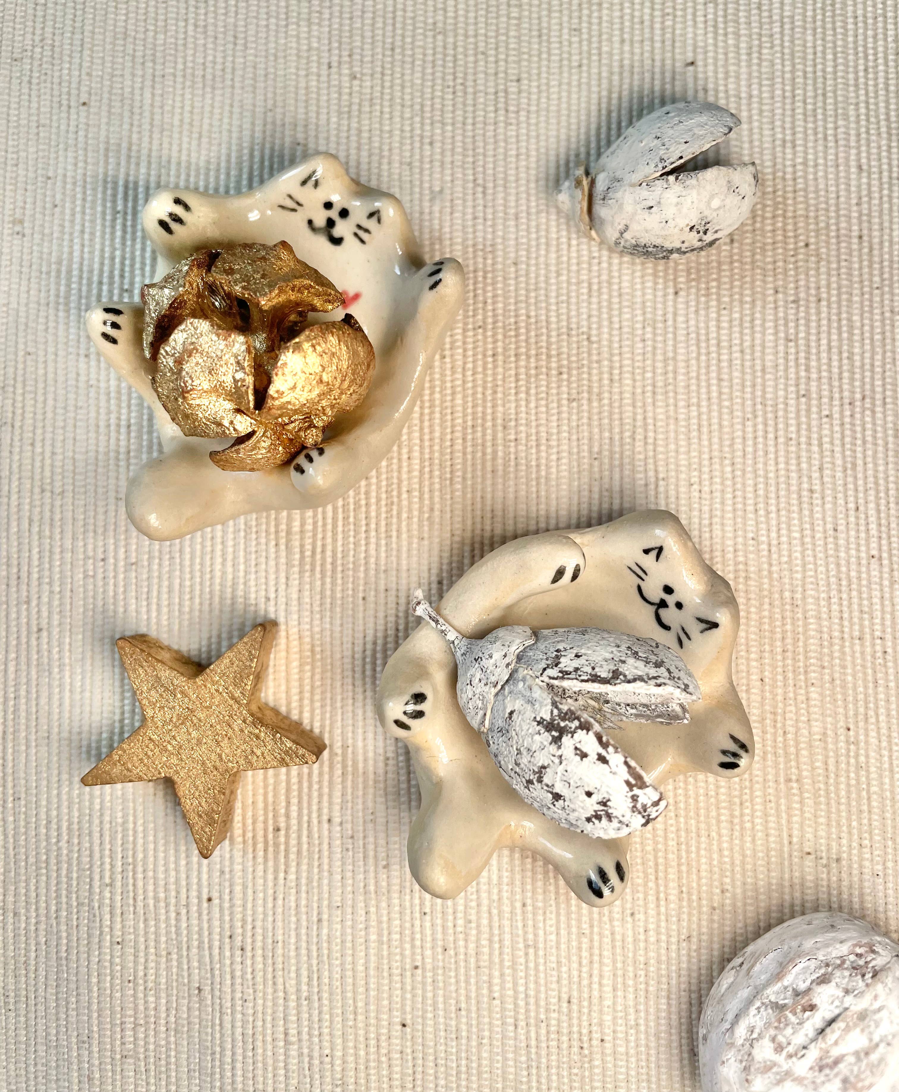 Dariia Dziuba - Wholesale Jewelry Dish - Handmade ceramic cat ring dish1