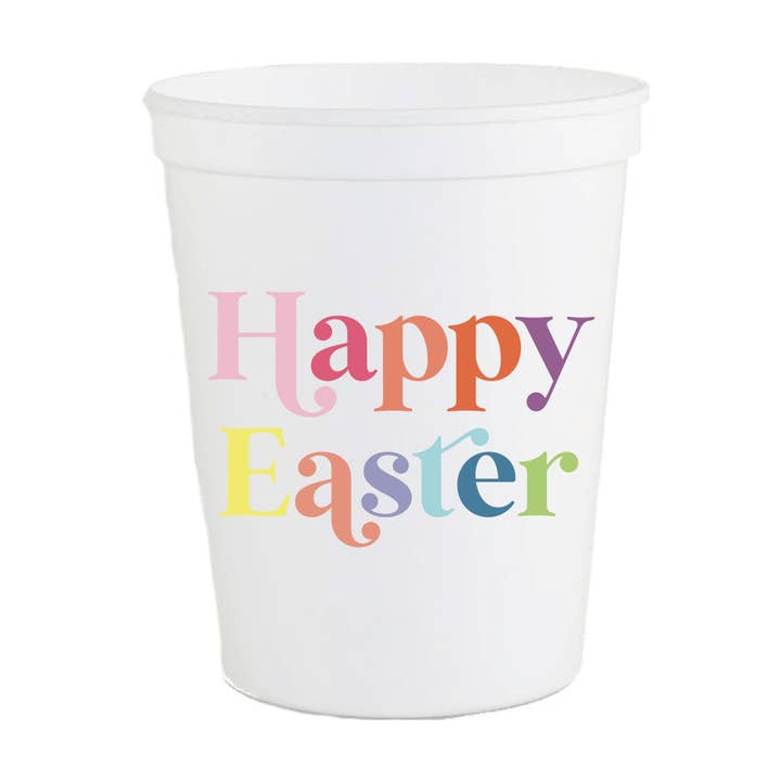 Happy Easter Stadium Cups- Easter for wholesale by Sip Hip Hooray