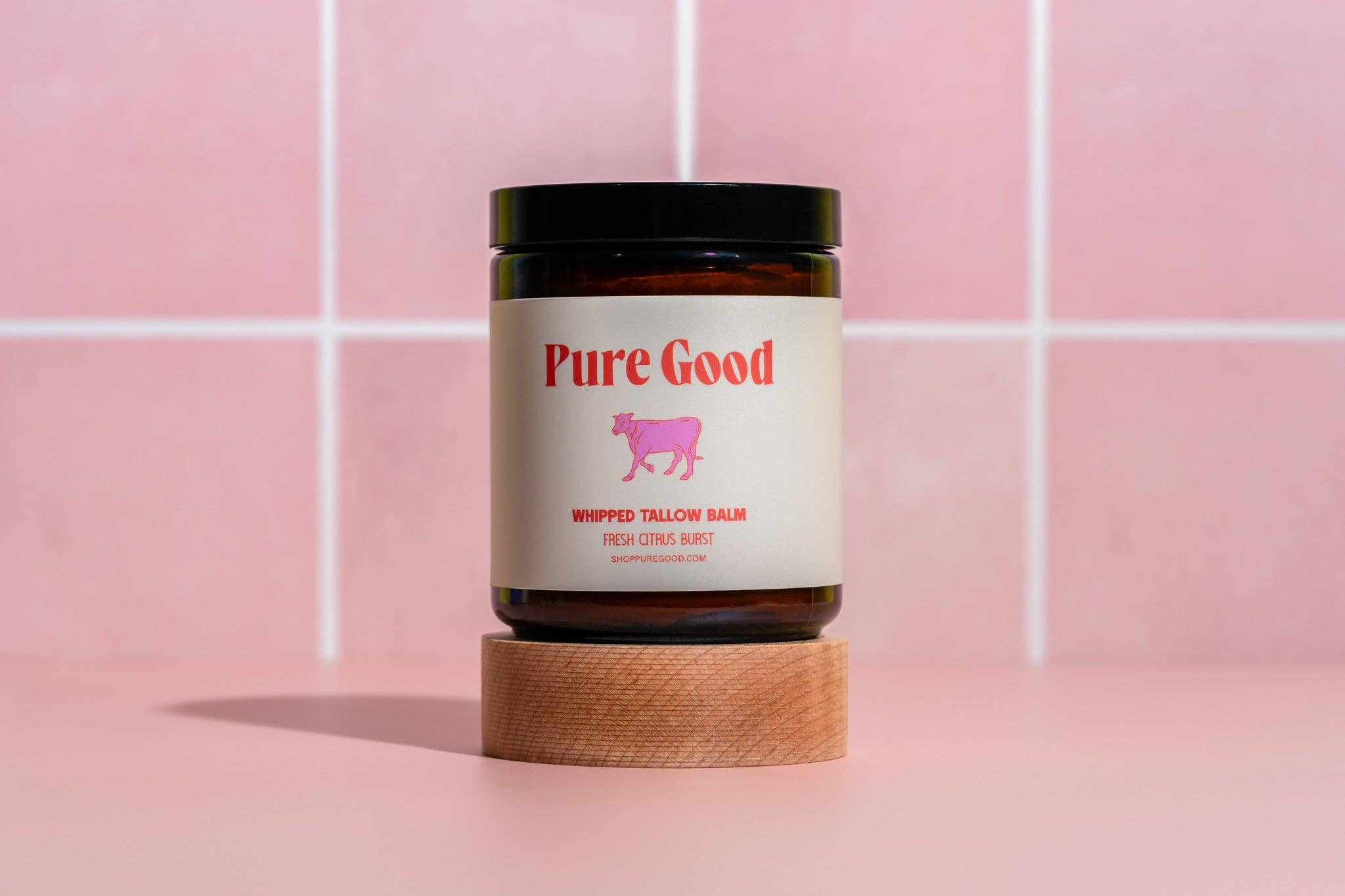 Pure Good - Wholesale Body Balm/Butter - Fresh Citrus Burst Whipped Tallow - Hydration and Vitamin C