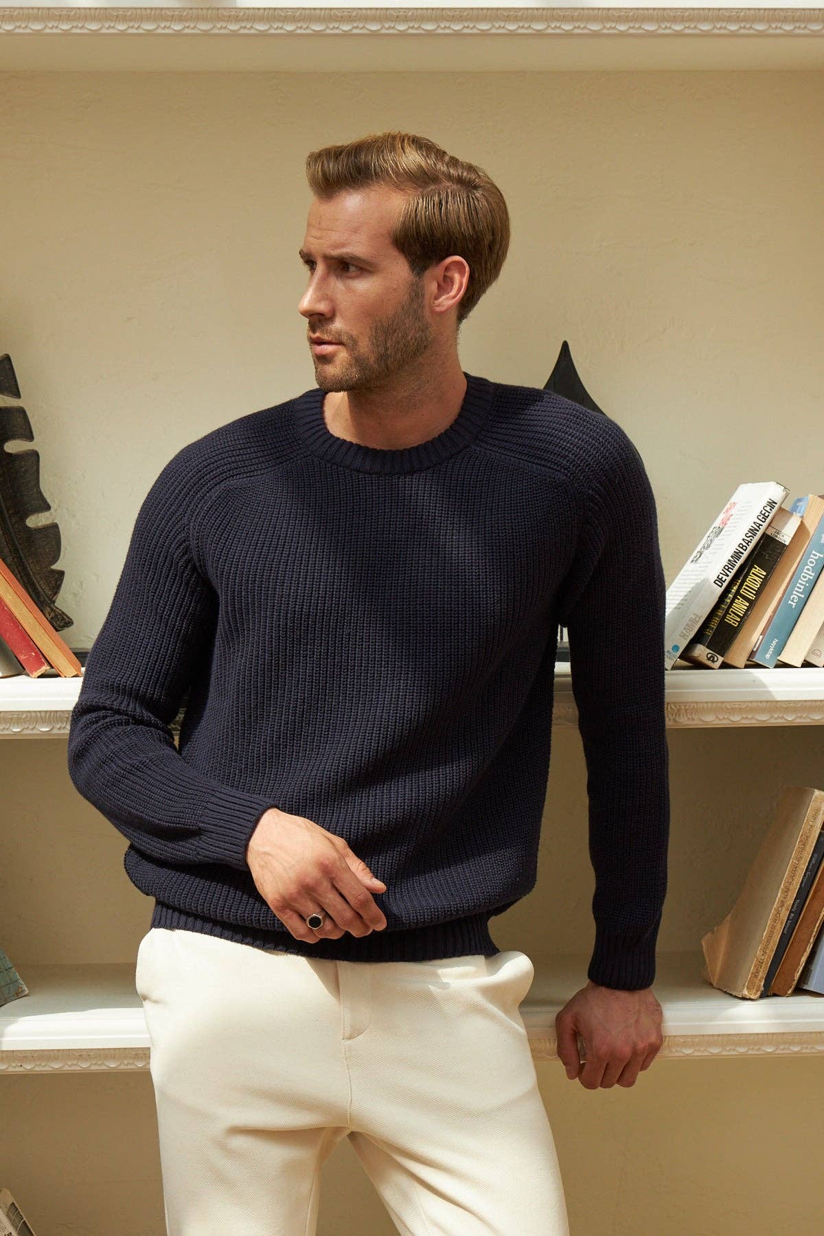 Wear Sierra - Wholesale Knit Sweater - Men's - Men's Long Sleeve Crewneck Mid-Weight Pullover Sweater26