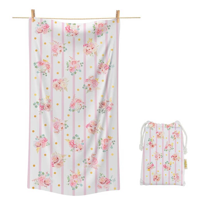 Strandlaken 70x140 in geschenkzak Florabelle van SoapTales voor wholesale door IngrossoBeauty by INCI Srl