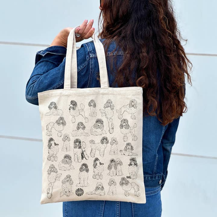 Sween Shop - Wholesale Tote Bag - Unisex - Poodle Canvas Tote Bag for Dog Lover Pet Gift4