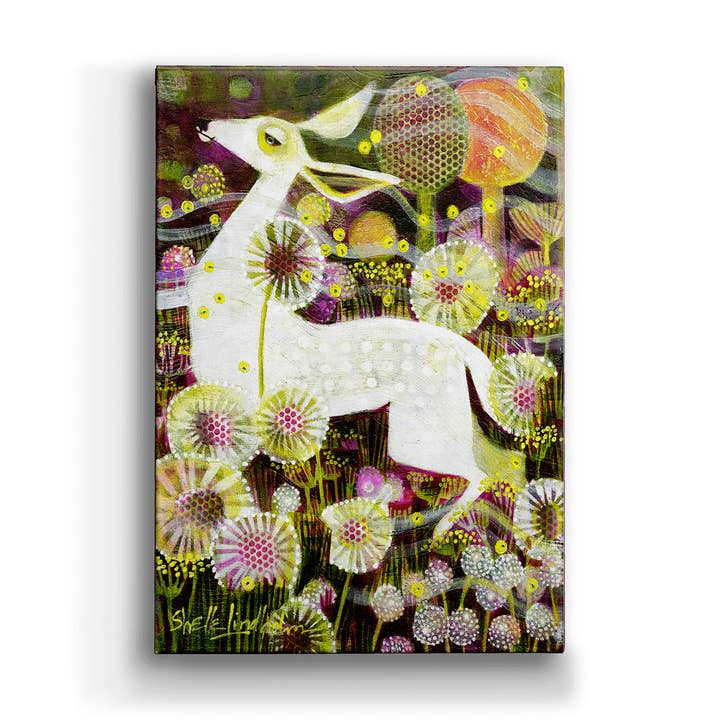 Wonderland White Fawn - Metal Box Art for wholesale by Old Wood Signs
