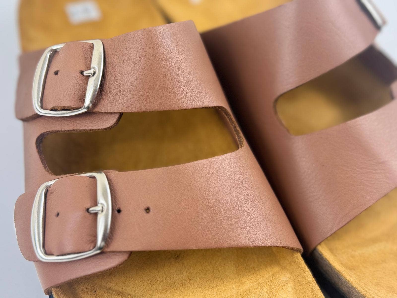 HandmadeBestSeller - Wholesale Sandals - Women's - Leather Buckle Sandals – Handmade Comfort Slides3