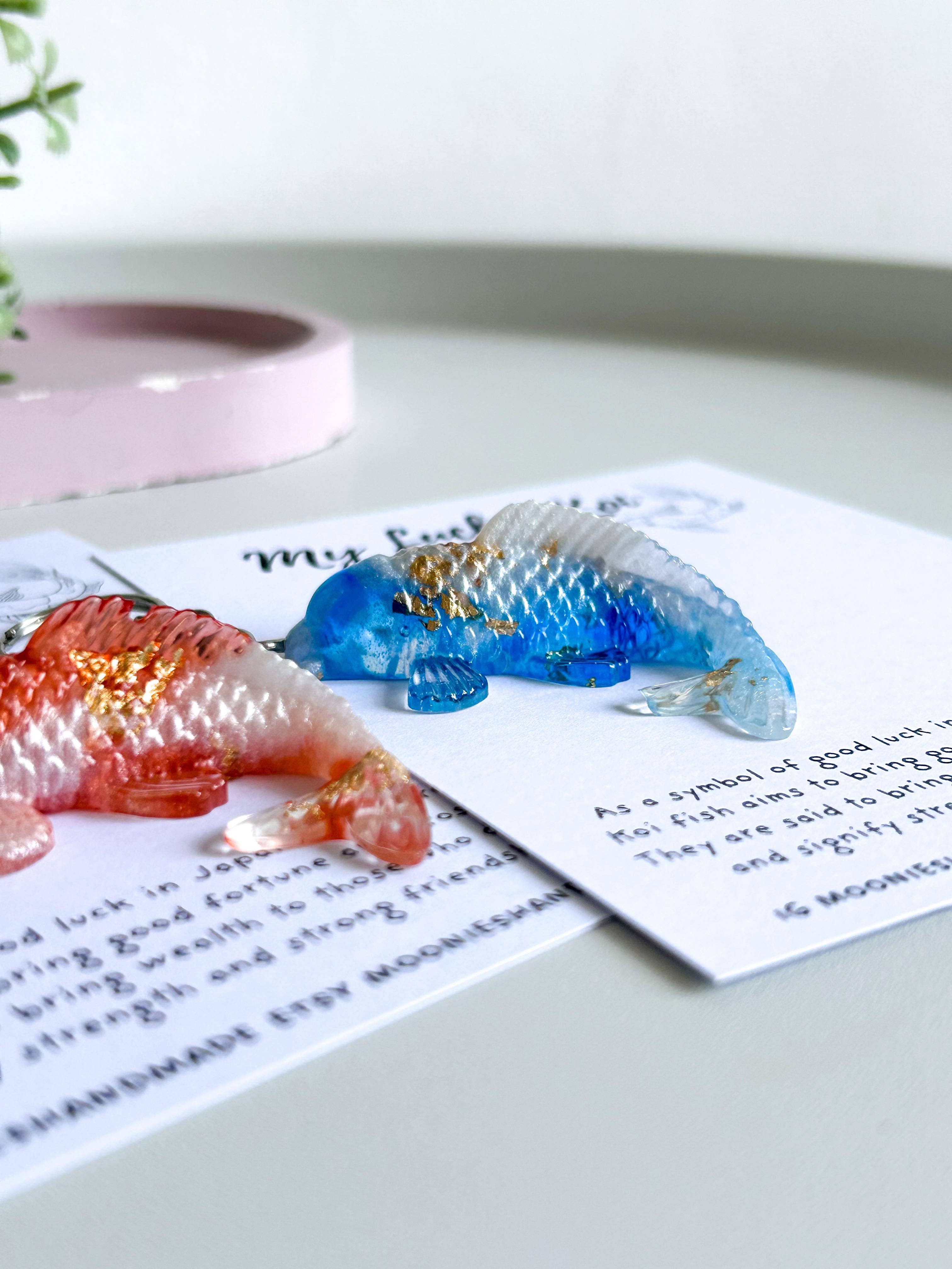Moonieshandmade – wholesale Keychain – Women's – Koi Keychains, Fish Keyring, Koi Carp Keychain4