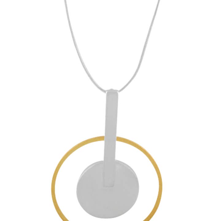 Colar Cósmico Ajustável Vanity IN:STORE de 2 Tons com Revestimento por atacado de Dansk Copenhagen