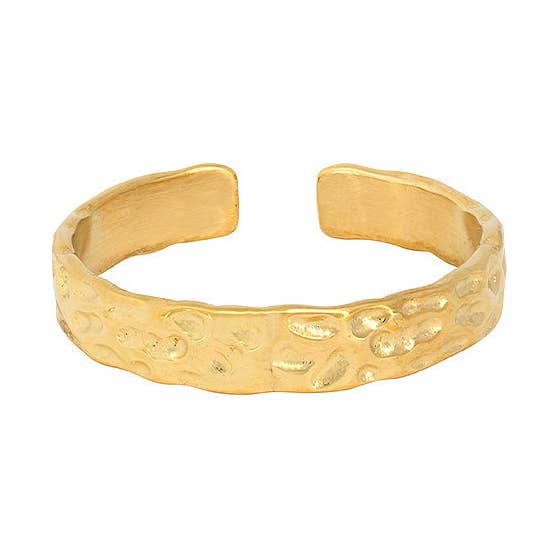 Hammered Band Ring - Gold for wholesale by Twistedpendant