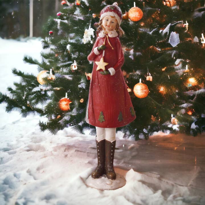 SINT - Wholesale Christmas Decoration - Vintage Style Doll with Display Stand | Christmas Figurine