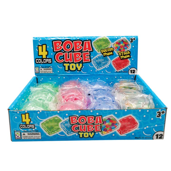Geddes - Wholesale Squishy Toy - Kids & Baby - BOBA CUBE TOY 12/DSP