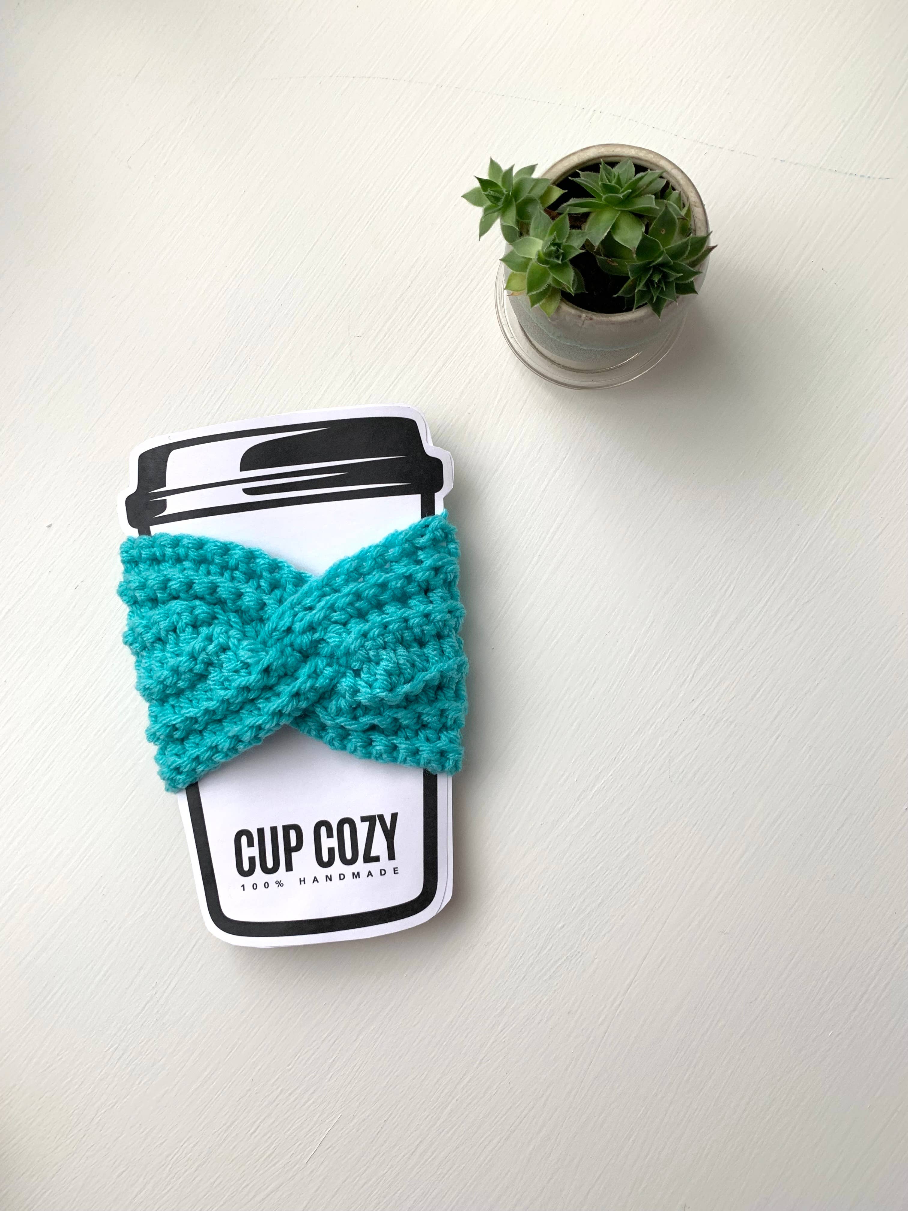 Crochet Happens - Wholesale Drink Huggers & Koozies - Twisted Coffee Cozies - Set of 5 - Made to Order8