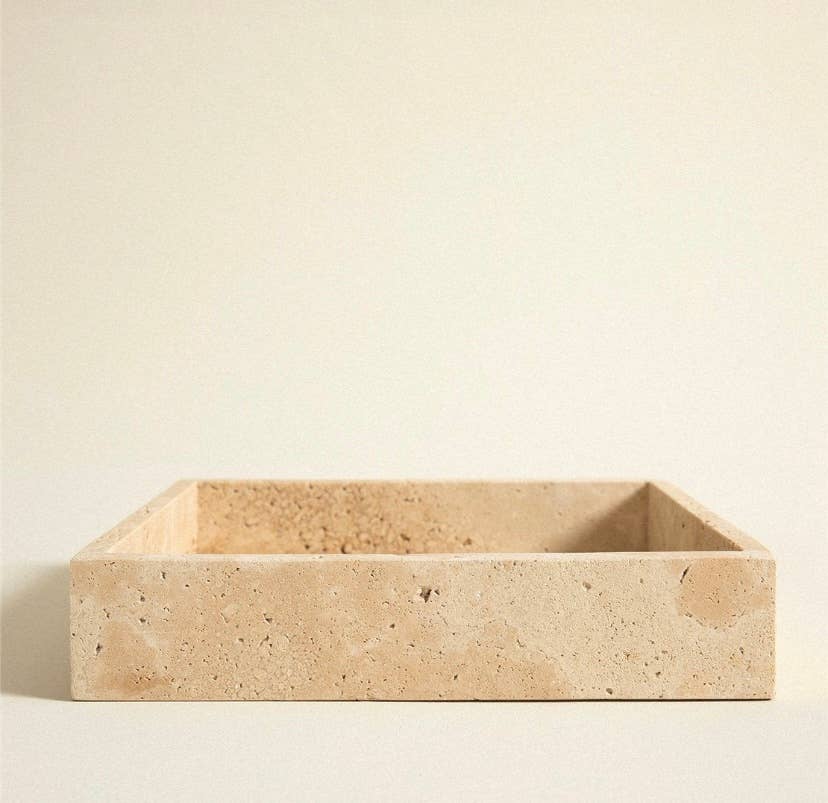 HAAND Craft - Wholesale Desk Tray - OTTOMAN DESK TRAY, TRAVERTINE TRAY, MARBLE STONE ORGANIZER2