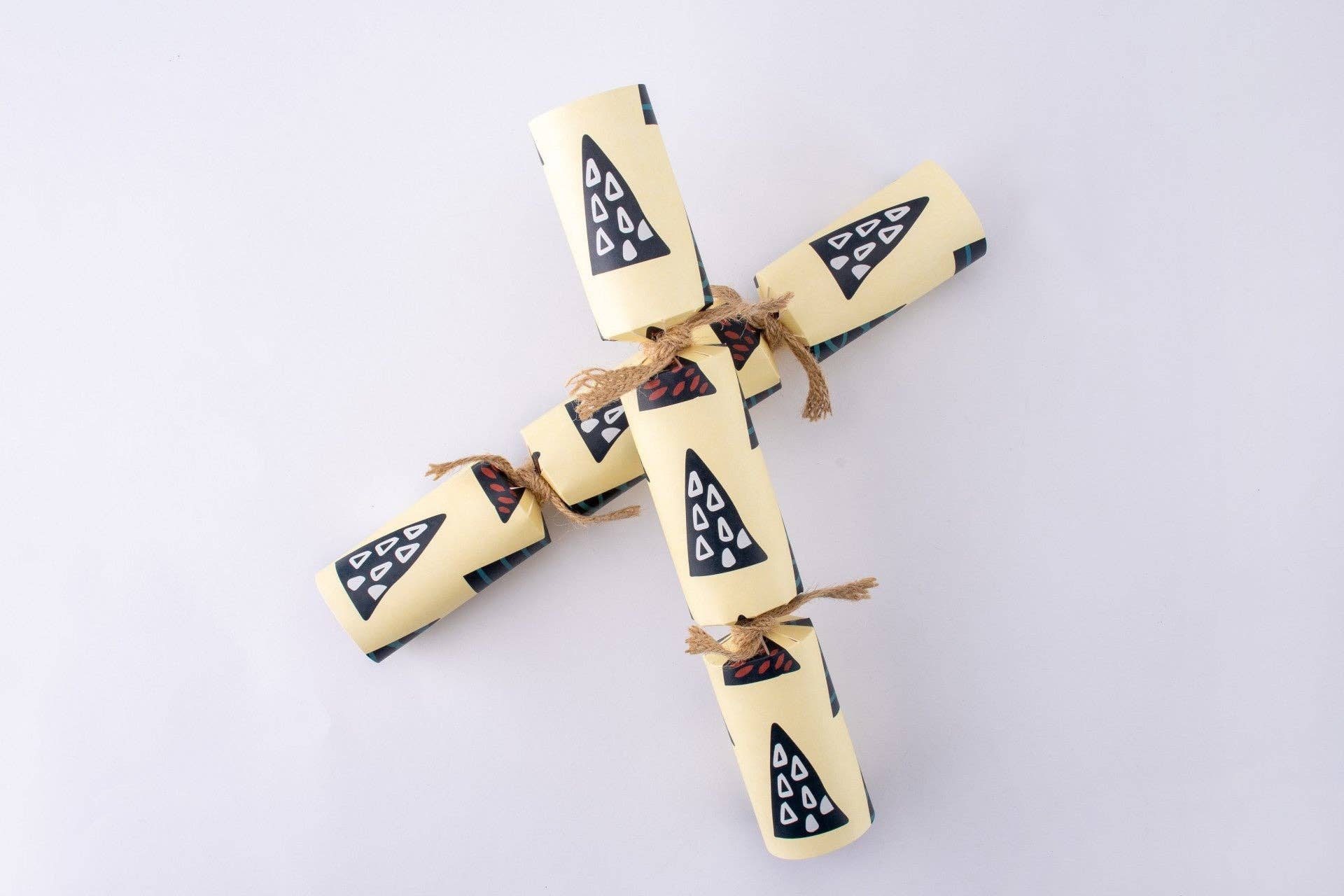 Crackers for Bonbons - Wholesale Kerstdecoratie - Duurzame kerstkrakers met kubistische bomen, set van 8 | Bonbon Crackers6