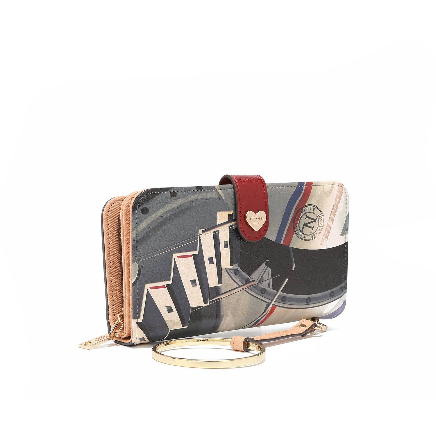 Nicole Lee – Carteira - Mulher por atacado – CARTERA IMPRESA MODA CON CREMALLERA2