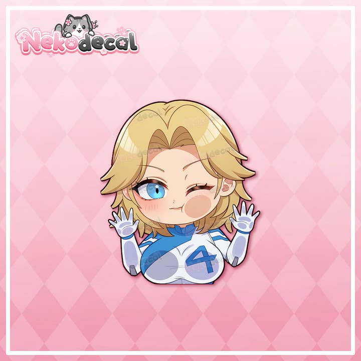 Nekodecal - Wholesale Sticker - Chibi Hero Peekers1