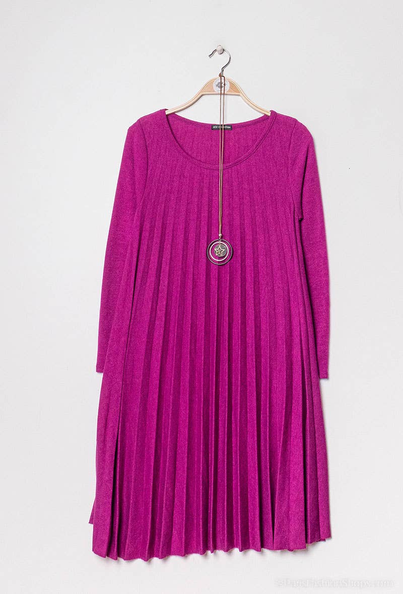 P&R STAR - Wholesale Dress - Women's - Pleated knit dress8