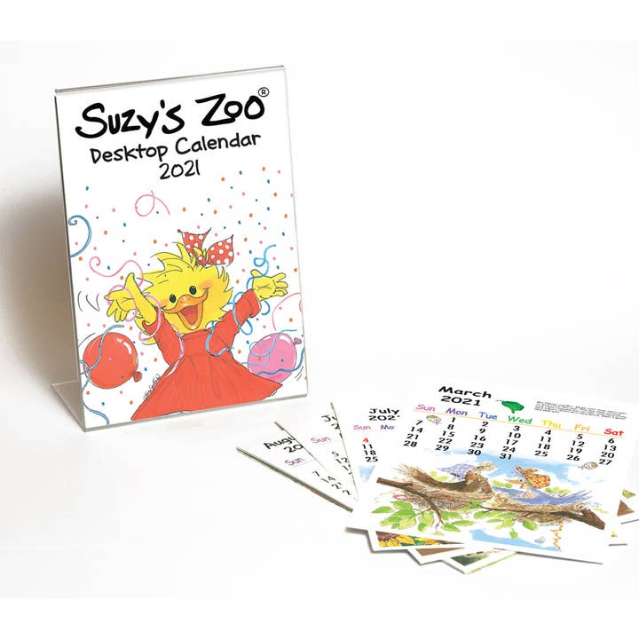 Suzy's Zoo Store - Wholesale Calendar - Suzy's Zoo 2021 Desktop Calendar