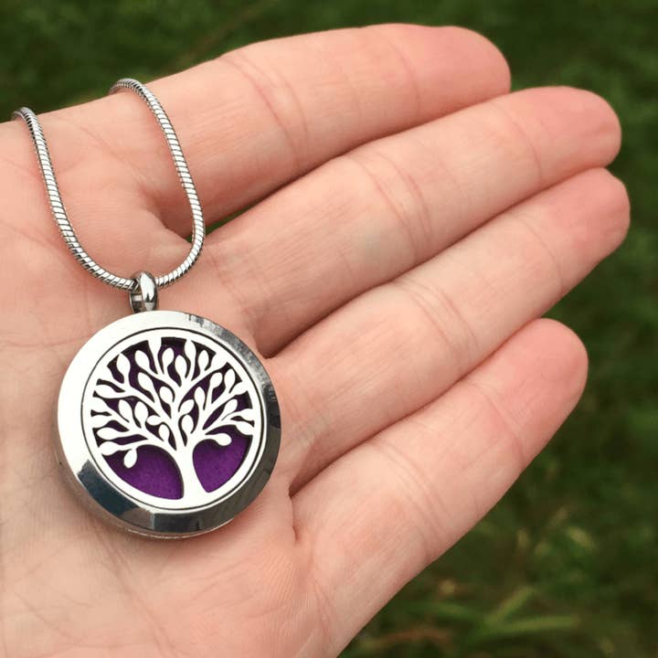 Be Inspired UP - Wholesale Pendant/charm necklace - Tree of Life Essential Oil, Diffuser Pendant4