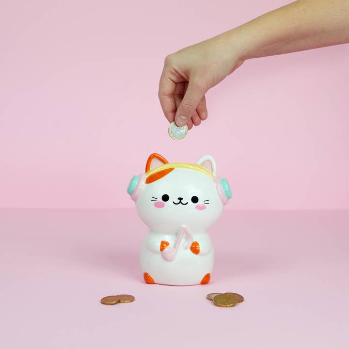 Balvi - Wholesale Money/Piggy Bank - Piggy bank, Kawaii Melody, white, ceramic1