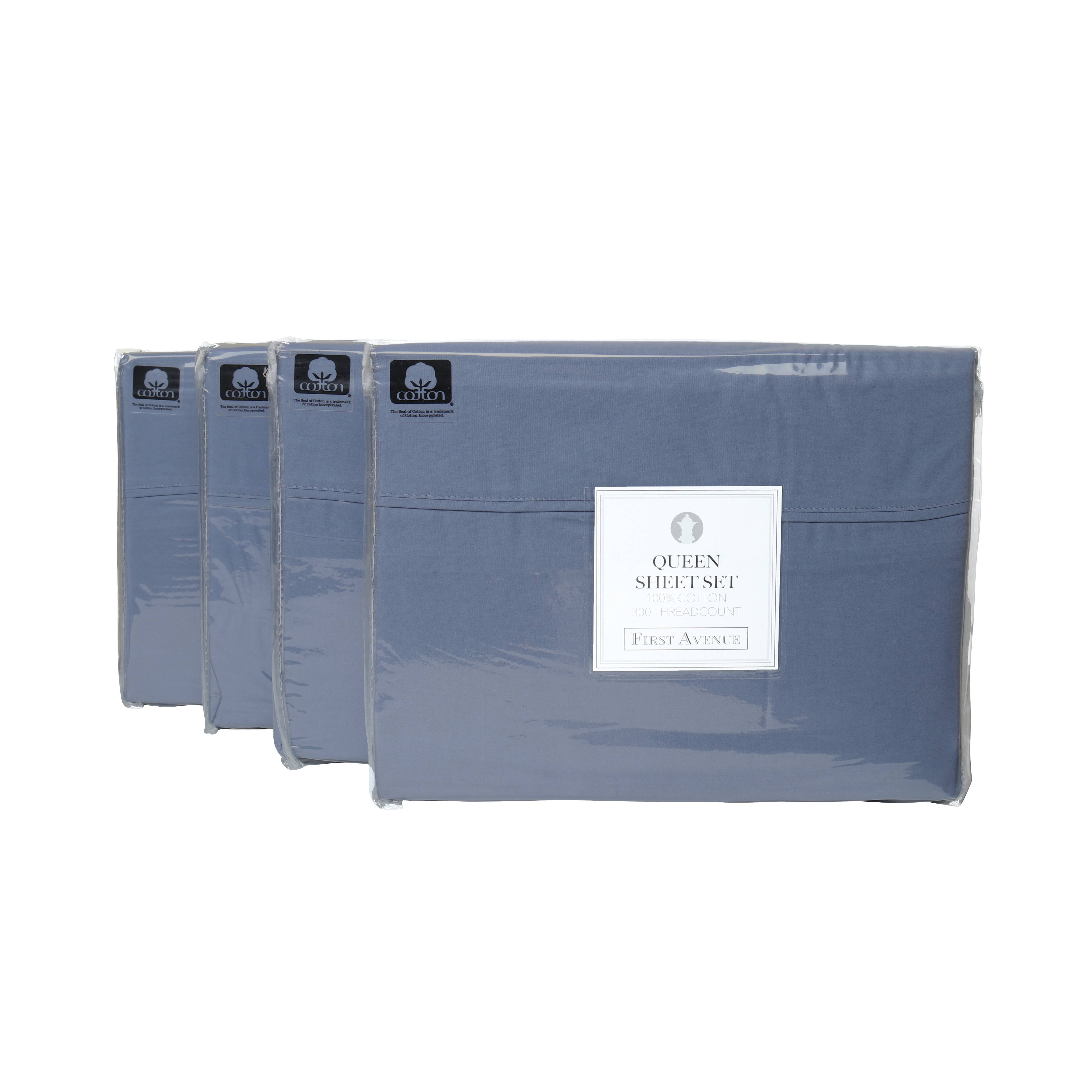 Arkwright Home - Wholesale Sheet Set - First Avenue 4pc Cotton Sheet Set - 300 Thread Count6