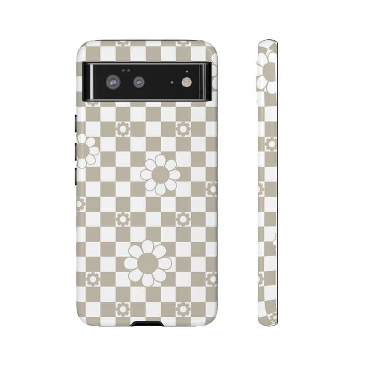 Checkered Floral - Android Phone Case for wholesale by Faeble