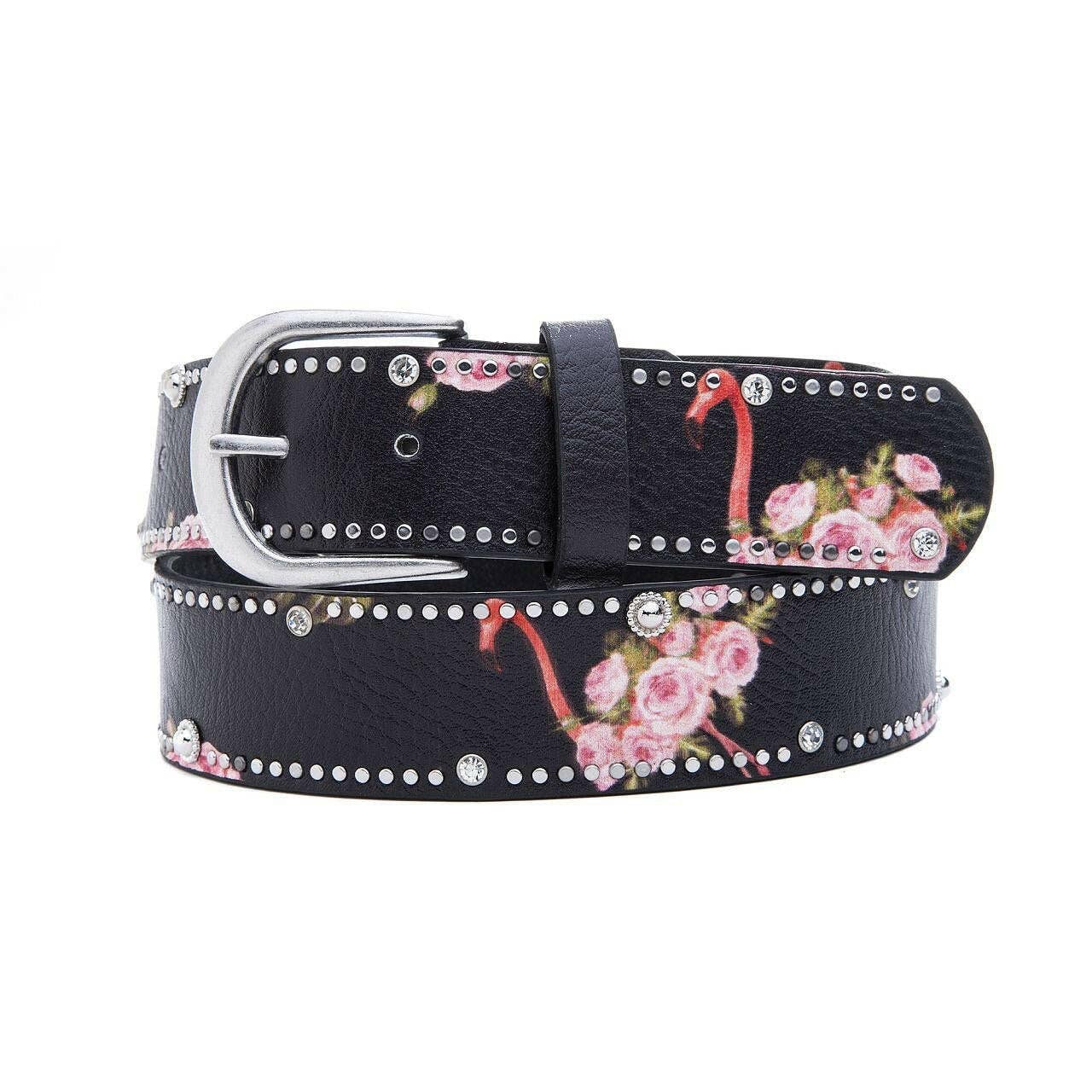 Fox by Ren GmbH - Vendita all'ingrosso Cintura - Donna - Cintura Flamingo Diamonds con borchie6