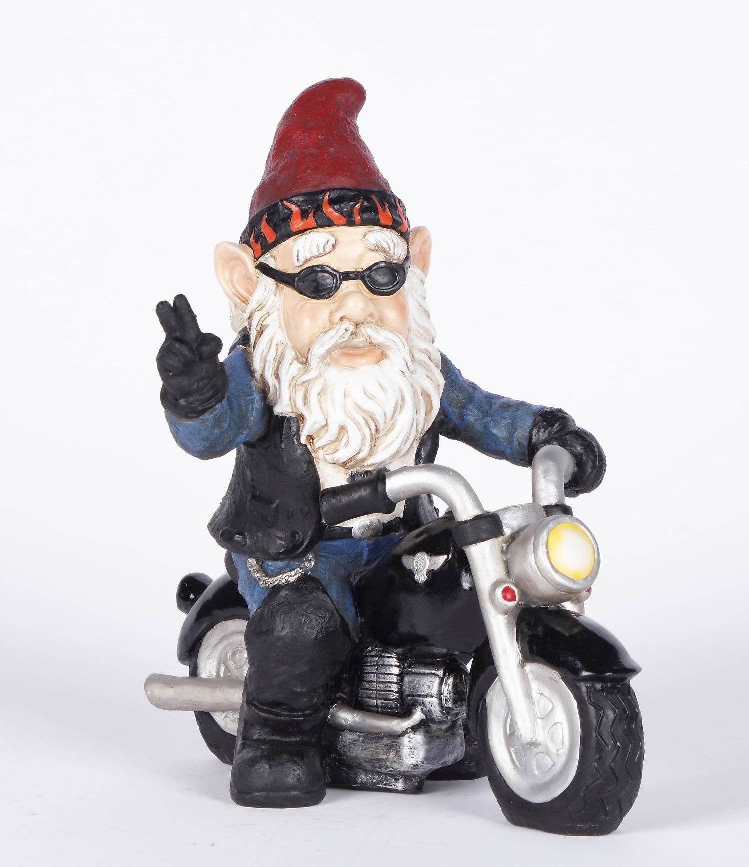 Hi-Line Gift Ltd. - Vente Nains de jardin - Peace Biker Gnome (exclusif à la gamme Hi-Line)7