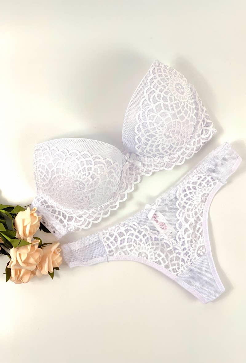 Belle Com'Elle – wholesale Lingerie Set – women's – Bra & String Bonnet Set B/ AZ170032