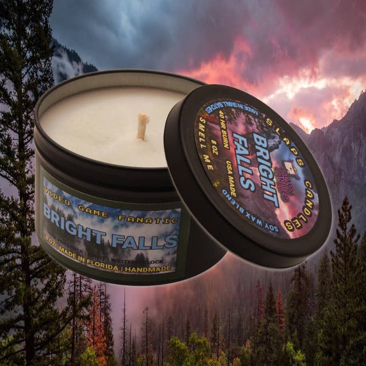 Alan Wake Inspired Video Game Candle | Mason Jar for wholesale by Slaps Candles