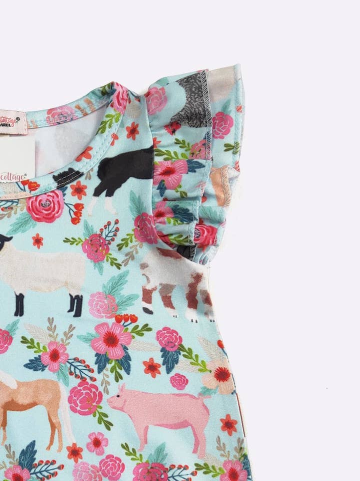 Clover Cottage - Wholesale Bodysuit (Non-Footed) - Baby - Farm Floral Baby Romper