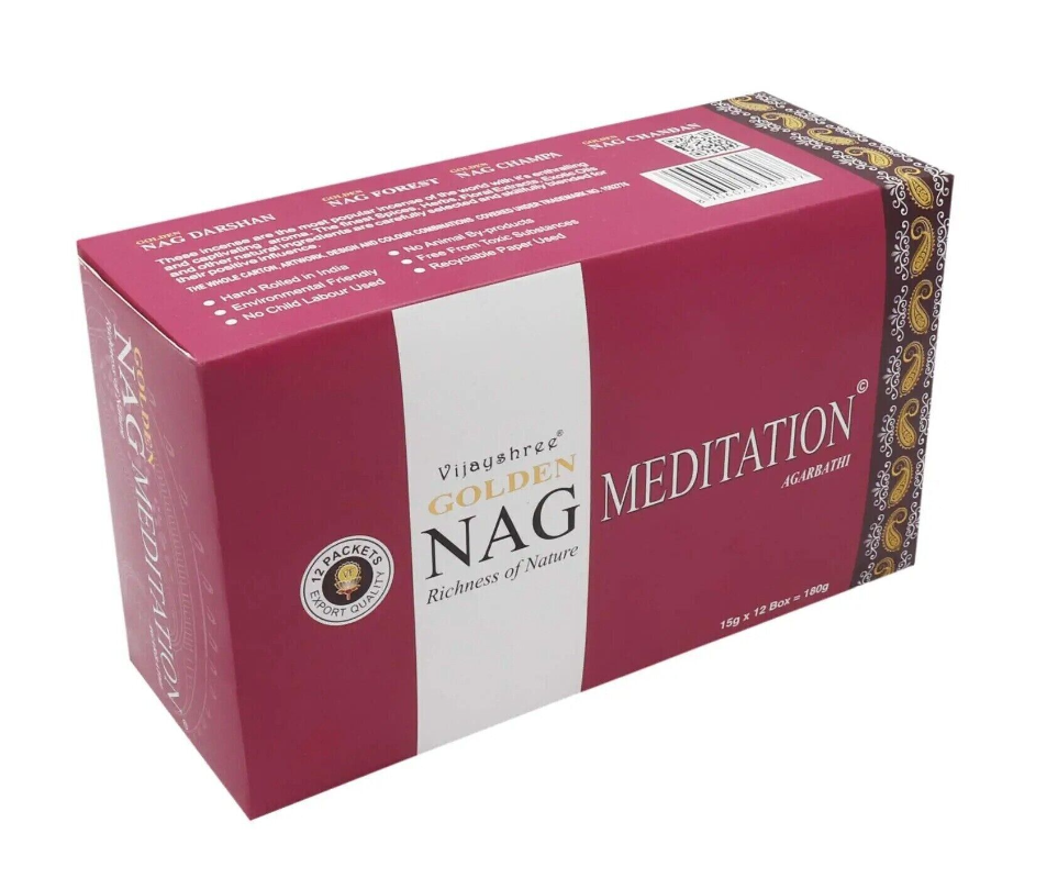 GREENROOTS USA LLC - Wholesale Incense - Golden Nag Meditation 15 gm (12/Box)0
