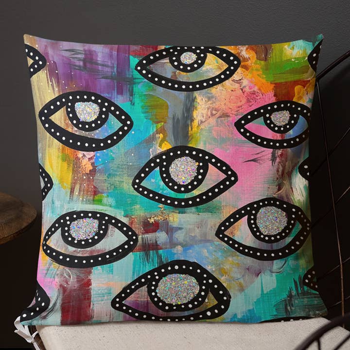 Glitter Vision, cuscino decorativo 45,7 x 45,7 cm per la vendita all'ingrosso da parte di Pop Shop Universe