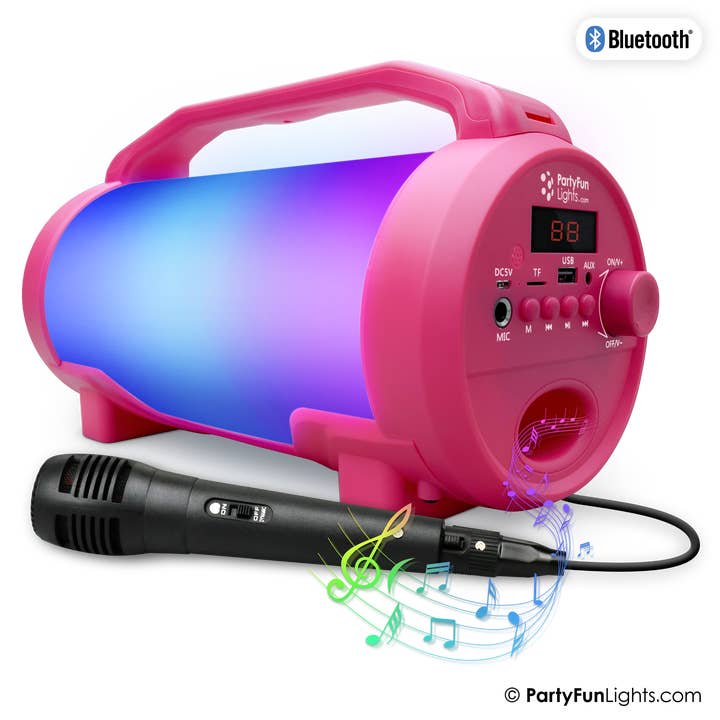 PartyFunLights Europe B.V. – Großhandel Lautsprecher – PartyFunLights - Bluetooth-Karaoke-Set - Partylautsprecher - inkl.