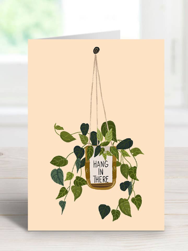 Carte de voeux « Hang in There » pour la vente par Art By Hayle