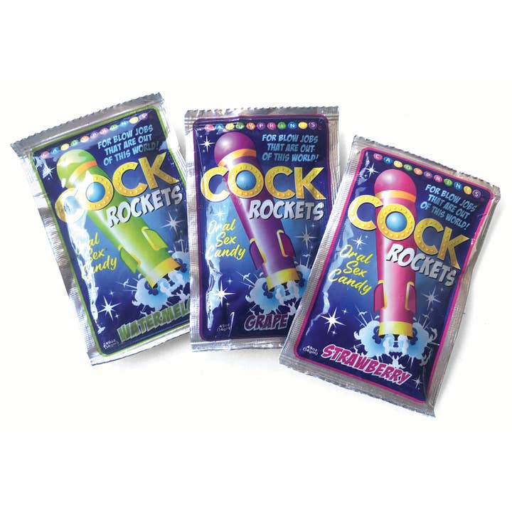 Little Genie Productions - Wholesale Sex Toy - Cock Rockets Oral Sex Candy, Grape (48)