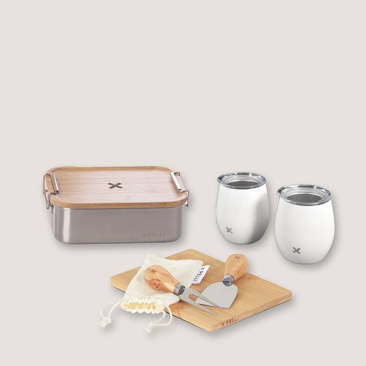 Bento, juego de tabla, cuchillo y vaso para venta al por mayor de Pelli Bags